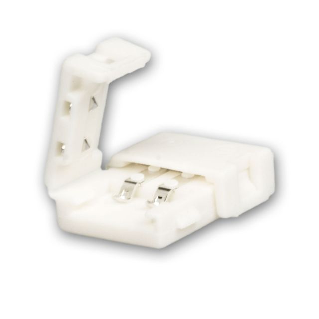Clip-Verbinder (max. 5A) C1-28 für 2-pol. IP20 Flexstripes mit Breite 8mm, Pitch >12mm