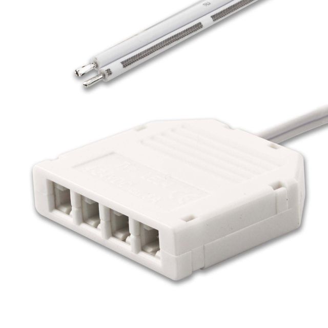 MiniAMP 60cm wire to 4-way distributor female socket, max. 3A