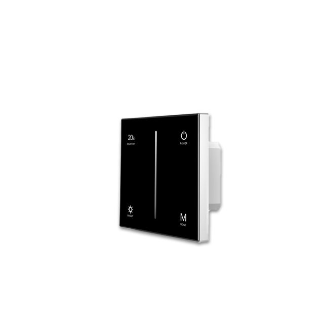 Sys-Pro 1 Zone Touch/Funk-Dimmer 230V schwarz, 360VA, Phasenan-/Abschnitt wählbar