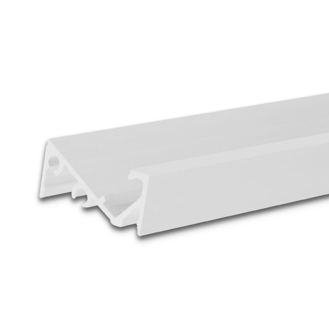 LED Aufbauprofil FURNIT6 S Aluminium weiß RAL 9003, 200cm
