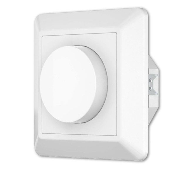 DALI 1 Gruppe Einbau-Dreh Master-Dimmer, weiß, 230V AC oder DALI-Bus Spannung