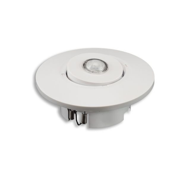 DALI-2 Master PIR Einbau-Präsenzsensor, weiß, Erfassungsbereich 3m, Versorgung via DALI-Bus Spannung