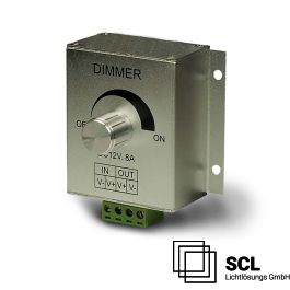 LED PWM controller, 1 channel, 12-24V DC 8A