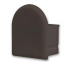 End cap EC13B black for profile SURF12 BORDERLESS, 1 pc