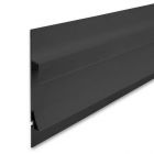 LED Trockenbau-Leuchtenprofil Single Curve, schwarz pulverbeschichtet 200cm