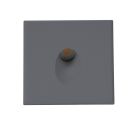 Cover Aluminium eckig 1 schwarz für Sys-Wall68