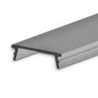 Abdeckung COVER42 schwarz/matt 200cm für Profil SURF16