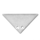 Endkappe EC84 Aluminium für Profil CORNER12 BORDERLESS, 2 STK inkl. Schrauben