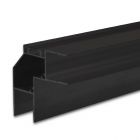 LED corner profile HIDE ANGLE aluminum black RAL 9005, 200cm