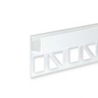 LED tile profile UP8, white RAL 9003 200cm