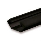 LED corner profile CORNER11n aluminum black RAL9005, 200cm