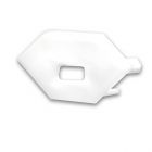 Endkappe EC97 weiß für Profil CORNER11n mit Kabeldurchführung, 1 STK