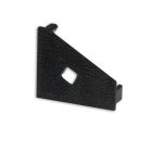 End cap EC111 black for profile CORNER18 with cable gland, left 1 pc