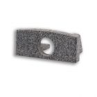 End cap EC224 for profile MINI-AB V2, grey, with cable gland, 1 pcs.