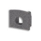 End cap EC226 for profile MAXI-AB V2, grey, with cable gland, 1 pcs.