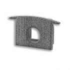 End cap EC228 for profile MAXI-EB V2, grey, straight, with cable gland, 1 pcs.