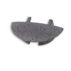 End cap EC231 for profile MINI-EB V2, grey, round, with cable gland, 1 pcs.