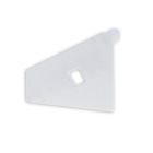 End cap EC111R white for profile CORNER18 with cable gland, right 1 pc