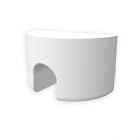 End cap EC99 for profile GROUND-IN10 white, round, 1pc